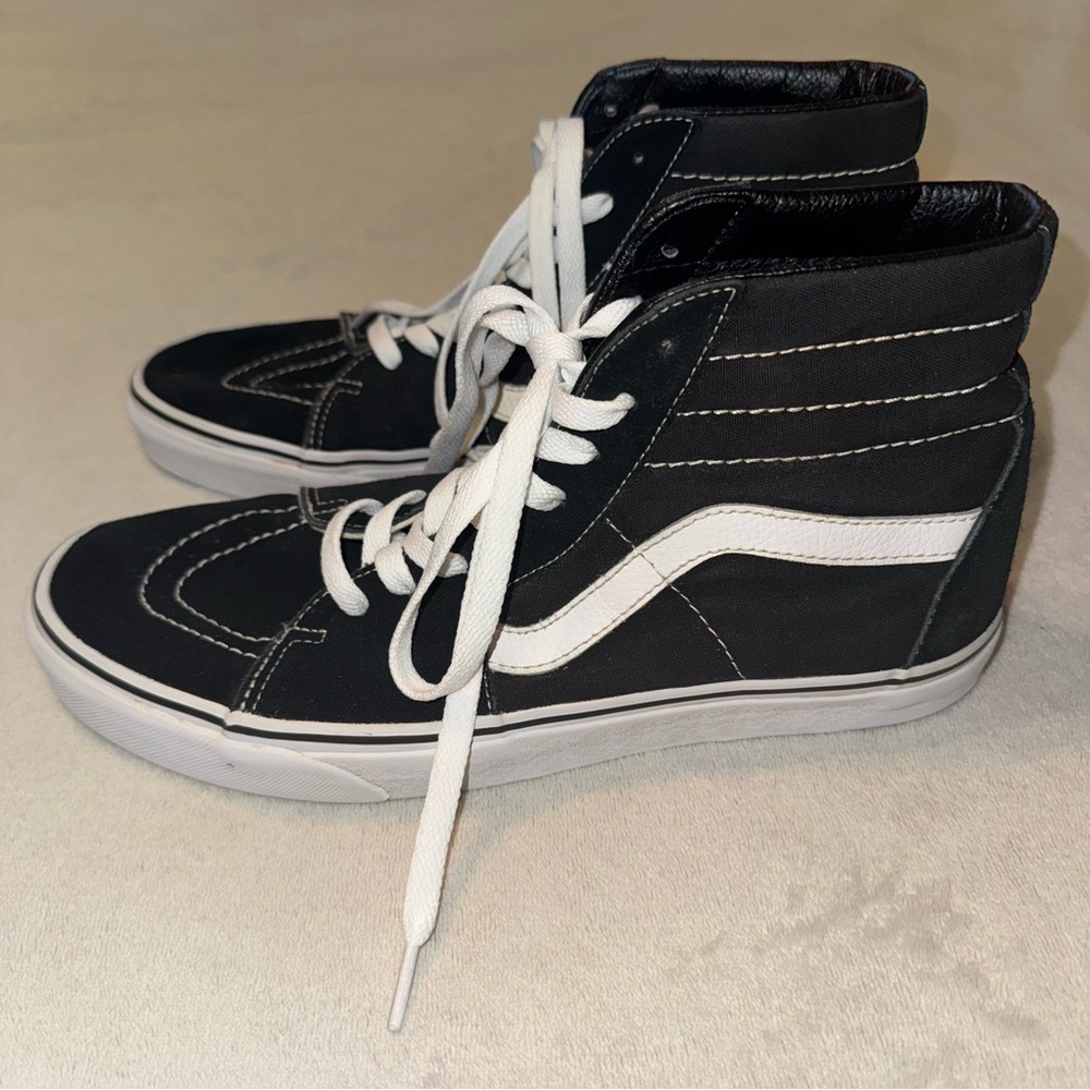 Vans Sk8-Hi Black and White Sneakers